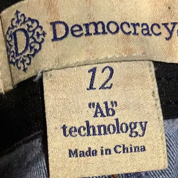 ♀️Democracy Absolution Denim Boot CutJeans Women’s 12 Stretch #502 - Picture 9 of 9